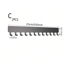 1pc Black/White Wall-Mounted Jewelry Organizer Necklace Display Rack, Multifunctional Jewelry And Accessory Storage Holder