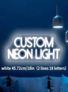 1 件可定制 9 色 LED 霓虹灯 - 适用于卧室、客厅、酒吧、婚礼、生日派对等的墙面装饰照明 - 情人节、圣诞节、万圣节、求婚、周年纪念的独特礼物，USB 供电，节能 | 完美的 DIY 家居照明礼物，霓虹灯墙面装饰，色彩鲜艳，卡哇伊，简约别致，可爱，定制，个性化，独特，适合他的理想礼物，适合她、男朋友、女朋友、家人、朋友、小夜灯、霓虹灯、家居用品、房间装饰、节日装饰、周年纪念日、生日、婚礼