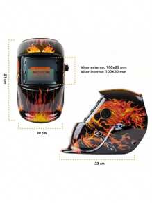 Careta Soldadura Para Industrial Soldar Electronica Diseño - Naranja Quemada - Ver 5
