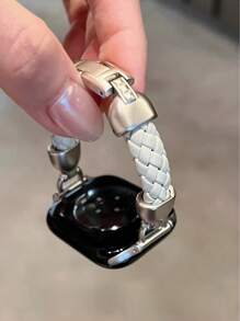 New Synthetic Leather Bracelet Watch Band Compatible With 38/40/41/42/44/45/46/49mm Bands For Series Ultra/SE/10/9/8/7/6/5/4/3/2/1
