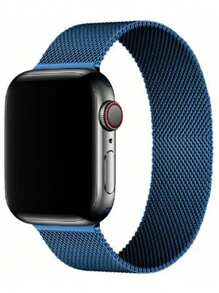 1pc Men Women Milanese Loop Strap Compatible With Apple Watch Band 45mm 44mm 40mm 49mm 46mm 41mm 38mm 42mm Fashion Magnetic Bracelet Compatible With IWatch Series 11 10 Ultra 9 8 7 6 SE 5 4 3 2 1 Stainless Steel Wristband