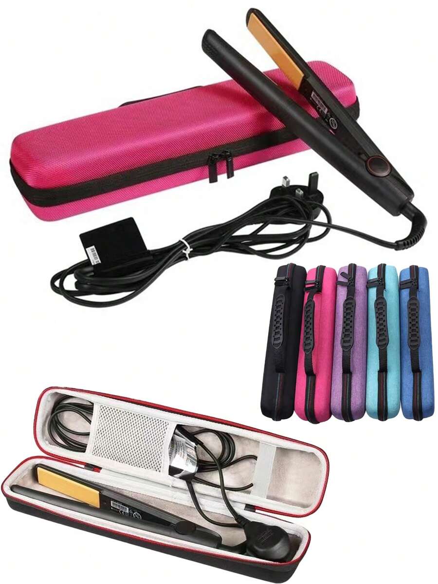 1 chiếc túi đựng mỹ phẩm di động tối giản thời trang, đựng máy uốn tóc, dụng cụ làm đẹp, máy sấy tóc, túi đựng mỹ phẩm đa năng dung tích lớn. - Nhiều màu - Xem 1