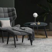 Mesa de centro redonda para exteriores Grand Patio, 70 x 70 cm, ligera, para jardín, terraza, sala de estar, oficina, exterior, interior, balcón, negra