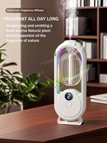 Home Intelligent Fully Automatic Essential Oil Diffuser, Hotel Bedroom Timed Silent Diffuser, Office Living Room Long-Lasting Fragrance Diffuser, Bathroom Deodorizing Electric Air Purifier, Rechargeable Electric Air Purifier. - White - View 6