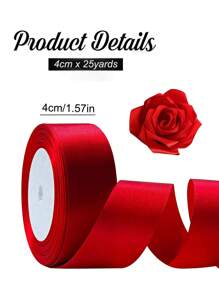 1/2/4 Cuộn Ruy băng satin 4cm tự làm Ruy băng thủ công dùng để làm bó hoa, gói quà, đồ thủ công, làm nơ, trang trí tiệc cưới, ngày của mẹ, tiệc sinh nhật (25 yard/cuộn) - Nhiều màu - Xem 17