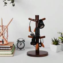Wood Mug Tree 1 Pack, Steady Mug Organizer Stand For Countertop, Mug Holder For Coffee Bar Accessories And Décor Organizer Station(MH271)