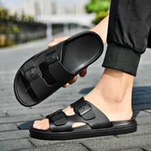 Summer Slippers Men's Platform Sandals Non-Slip Beach Shoes Outdoor Outdoor Camping Non-Slip Slippers Light And Wear Resistant Home Outdoor Dual-Use Bathroom Beach Slippers