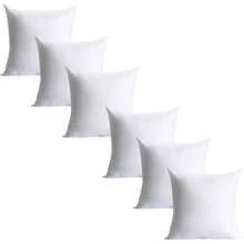 Plush And Durable Throw Pillow Inserts - 18 X 18 Inches Set Of 8, Hypoallergenic Polyester Fiber Fill - Perfect For Decorative Cushion Covers, Sofa And Bed Accent - 6 Count (Pack of 1) - View 1