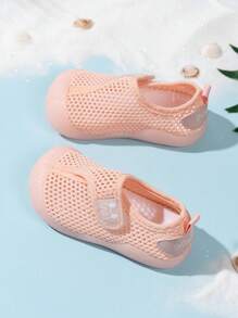 Nuevos zapatos blandos y transpirables para bebés y niños pequeños con suela antideslizante - Rosa - Ver 4