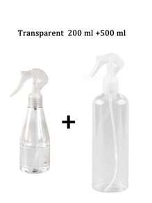 1/2/5个装，30/200/500毫升加压高雾喷雾瓶，墨粉容器 - 适用于园艺、清洁和浇水 - 耐用塑料触发式喷雾瓶，透明空喷雾瓶，可重复使用水雾喷雾器 - 彩色 - 查看 13