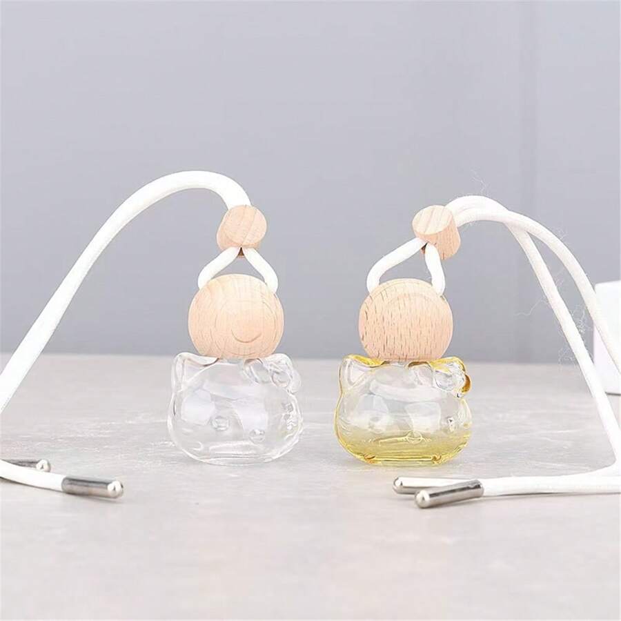 1 件 10ml 透明香水补充瓶，汽车吊坠瓶，汽车挂饰，香薰瓶，适用于香水、香薰、精油家居浴室装饰 - 無色 - 查看 1