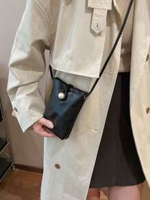Vintage Casual Women Crossbody Bag, Mała torebka na ramię, Mini portfel na telefon, Modna uniwersalna torebka, Uroczy prezent z frędzlami dla dziewczynek, Nadaje się do dojazdów do pracy, randek, podróży, zakupów, studentów, Dostępna w kolorze czarnym, czerwonym, srebrnym