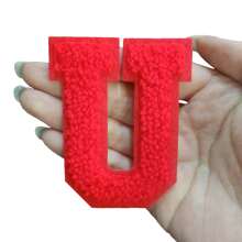 1/26pcs Chenille 2.8 Inch Letter Iron-On Patches, Suitable For Repairing Jeans, T-Shirts And Other Clothing, Letter Patch Badges - Multicolor - View 37