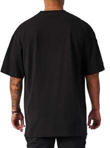 Shirt Oversized Basic Streetwear Men's T-Shirt From S To Plus SIze G3 - 墨綠色 - 查看 2