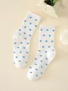 1/3/5Pairs Female Butterfly Pattern,Women's Socks, Mid Length Socks, Colorful Pattern Socks, Round Neck Socks, High Length Socks, Soft Women's Socks, Crew Sports Socks, Fabric Women's Socks, Cute Socks, Girls' Socks, Sheer Socks, Slouchy Socks, Cute Socks, Crew Sports Socks, Fall - Multicolor - View 1