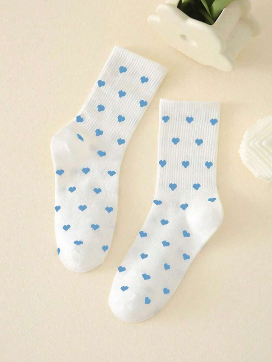 1/3/5Pairs Female Butterfly Pattern,Women's Socks, Mid Length Socks, Colorful Pattern Socks, Round Neck Socks, High Length Socks, Soft Women's Socks, Crew Sports Socks, Fabric Women's Socks, Cute Socks, Girls' Socks, Sheer Socks, Slouchy Socks, Cute Socks, Crew Sports Socks, Fall - Multicolor - View 1