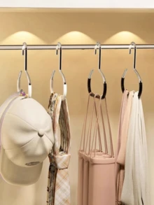 Set de 3 organizadores de almacenamiento de gorras, estantería colgante para gorras en el interior del armario del dormitorio, soporte multifuncional para exhibir sombreros - Multicolor - Ver 9