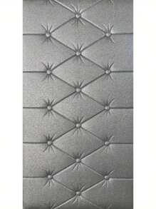 35cm*70cm 3D Embossed Foam Wallpaper With Imitation Leather Grain, Soft And Textured(Thickness 0.4cm/0.16in), Self-Adhesive Foam Wall Sticker, Reusable And Cuttable, Bedroom Decorative Background, Soundproof And Thickened Wall Covering, Bedside Soft Package, Waterproof, Moisture-Proof, Dust-Proof And Collision-Proof Sticker