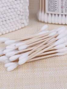1000/200/100 Pcs Double-Tipped Cotton Swabs - Fragrance-Free, Low Allergen, Suitable For Ear And Makeup Cleaning, Personal Care And Household, Multipurpose Cotton Swabs