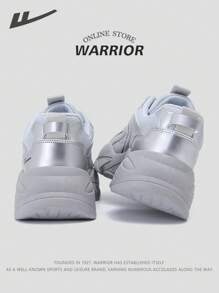 WARRIOR 2 勇士系列 2025 新款女式厚底运动鞋，低帮系带，皮革户外鞋面，轻质厚底，适合所有季节