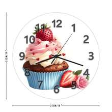Wedding Cupcake, Bedroom Wall Clock, Study Room Decor, Bathroom Decor And Accessories, Gift For Her Gift Idea Couple