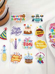 50 款新鲜卡通生日贴纸生日礼物装饰手机壳手工防水 DIY 贴纸礼物毕业房间装饰家居装饰墙壁装饰浴室装饰卧室装饰房间装饰用品客厅装饰房屋装饰家居装饰客厅墙壁艺术墙纸个性贴纸