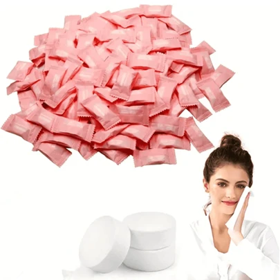 10/50/100/200 件一次性压缩毛巾，便携式一次性，适合旅行、卸妆、面部清洁 - 适合户外徒步、露营和家庭使用