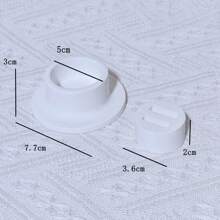 1 件珠宝戒指、手链、耳环展示托盘、多个 INS 风格石膏珠宝支架托盘、高端白色珠宝架，用于珠宝展示、家庭组织、摄影道具、节日礼物、情人节、母亲节旅行收纳整理器