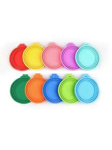 Customized Dog And Cat Food Can Universal Three In One Sealing Lid, Pet Food Moisture-Proof And Anti-Corrosion Silicone Preservation Lid, Pet Can Lid