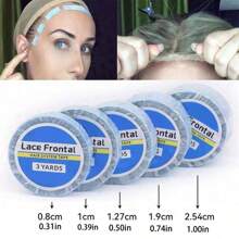 1PC 0.31in 3 Yards Waterproof Lace Front Wig Tape Front Lace Wig Glue Strong Double Sided Adhesive Tapes For Hair Extension Materials Tape - Clear - View 2