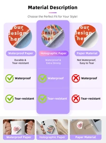 1~100Pcs Personalized Labels - Custom Stickers Square Stickers With Any Design Image Logo Text, Waterproof Stickers, Custom Thank You Labels Stickers Unique Ideal Gifts For Her Friends, Son, Daughter, School Students, Workers, Kids School, Home, Office, Multi-Functional, Adhesive, Exquisite, Stylish, Cute, Soft, Colorful, Cartoon, Ideal Gifts For Him, Ideal Gifts For Her, Her, Girlfriend, Dad, Boyfriend, Family, Mom, Friends, Son, Daughter, Home, School, Dining Room, Living Room, Bedroom, Tea Room, Office