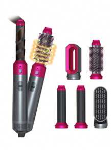 5 In 1 Hot Air Brush, Multi-Function Curling Iron And Straightening Hair Dryer Brush, Mother's Day, Valentine's Day, Friends Gift