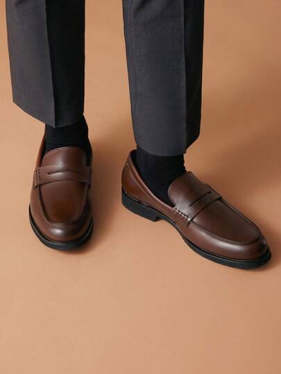 Zapatos de vestir deslizables de estilo Penny Loafers para hombre, para occasions formales de negocios