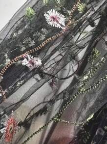 1 件轻质透气花卉图案围巾，优雅大号时尚女士围巾，春秋季，现货 - 彩色 - 查看 9