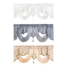 Rod Pocket Valance Window Tiers Decor Boho Window Curtain Panel Short Curtain For Basement Bathroom Living Room Cafe Kitchen