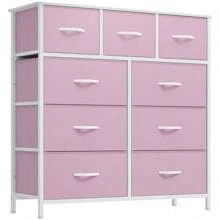 9 Drawer Dresser For Bedroom, Fabric Tall Dressers & Chests Of Drawers, Organizer Unit Storage Tower For Bedroom, Living Room, Hallway, Closet, Girls, Bedroom Furniture,Dresser For Storage,Storage Bin Cabinet, Storage Shelf - Black - View 7