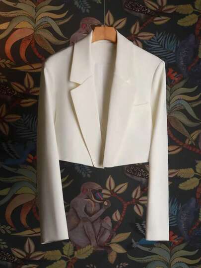 Women's Thin Blazer Jacket, Waist Flattering Elegant Look