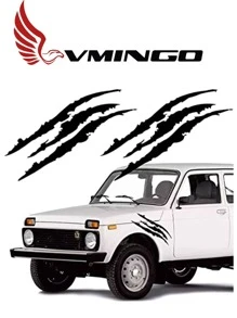 Vmingo Calcomania Arañazo Garra Animal Agresivo Faro Universal Auto Sticker Reflejante Camioneta Motocicleta Vinil Decoración Automovil Tunning Pegatina Protector Adhesivo Decorativo Vmingo Mexico - Rojo - Ver 6