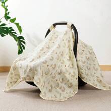 1件装舒适遮阳罩，哺乳罩，婴儿汽车座椅遮阳篷（男女通用），轻便婴儿汽车座椅罩 - 彩色 - 查看 8