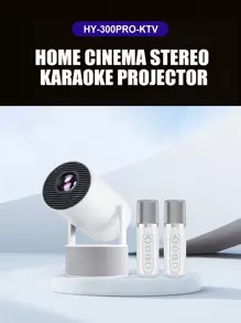 ZZPQVT Hy300pro 新款智能迷你投影仪，支持 1080P 便携式投影仪，带 2.4/5G WiFi 的智能投影仪，50 英寸-100 英寸屏幕，家庭视频投影仪，180° 翻转，更轻松的户外投影，兼容电视棒/Windows/Android/HD/USB