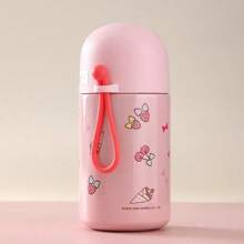 Miniso Cốc giữ nhiệt   280ml/9.47oz, cảm giác cầm thoải mái, giữ nhiệt tuyệt vời, tiện lợi dễ sử dụng, phù hợp cho du lịch, đi làm và đi học (1 cái) - Hồng giai điệu của tôi - Xem 3