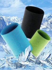 1pc Ice Silk Sports Wrist Strap, Cooling Wrist Support For Men & Women, Fitness Weightlifting Sweat-Absorbing Breathable - Multi-Color Gym Accessories - Multicolor - View 2