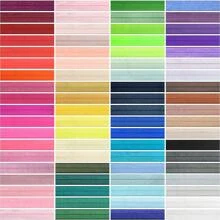 Bristlegrass Elástico plegable brillante FOE de 5/8", 3/4", 1", 15mm, 20mm, 25mm, cinta de satén de spandex sólido, cinta de tela para diademas, ligas para el cabello, pulseras, ropa interior, lencería, vestidos, adorno de costura