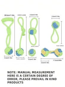 1Pc Dog Chew Toys With Knotted Rope - Promote Dental Health, Exercise & Bonding For Small & Medium Breed Dogs, Puppy Teething, Biting & Interactive Pet Toys, Self-Playing & Boredom Relief Woven Rope Toys, Puppy Keep, Dog Toys, Puppy Game, Dog Things, Puppy Keep Toys