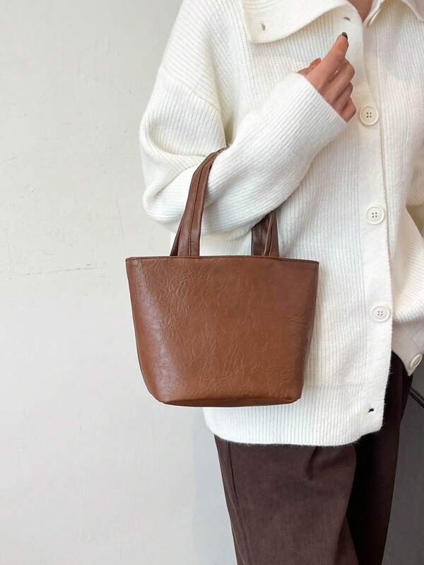 Small Tote Bag, 2025 New Vegetable Basket Tote Bag, Commuting Tote Bag, Office And Outdoor Snack Tote Bag