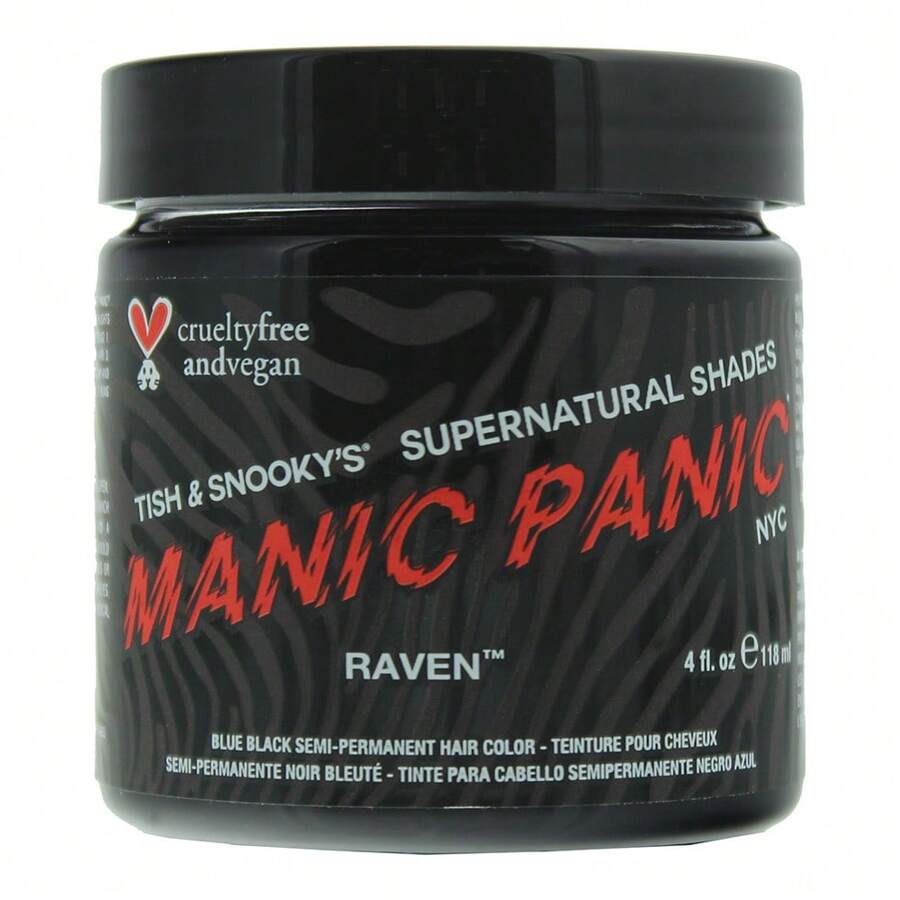 Manic Panic High Voltage Semi Permanent Hair Color Cream 118ml Raven - Raven - View 1