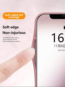 1 pieza Funda de teléfono de vidrio rosa personalizable con foto de familia/pareja/niño/mascota compatible con 16/16 Pro/16 Plus/16 Pro Max y otros modelos