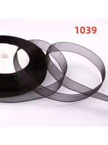 50 码/包,1.2 厘米宽彩色头带丝带,工艺圣诞面料蕾丝丝带,礼品包装绳,万圣节,万圣节装饰情人节 - 彩色 - 查看 19