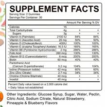 Daitea Children's Multivitamin Gummies - For Brain, Eyes, Bone, Appetite, Immune Support - 60 Gummies - 1 chai - Xem 2