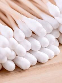 1000/200/100 Pcs Double-Tipped Cotton Swabs - Fragrance-Free, Low Allergen, Suitable For Ear And Makeup Cleaning, Personal Care And Household, Multipurpose Cotton Swabs